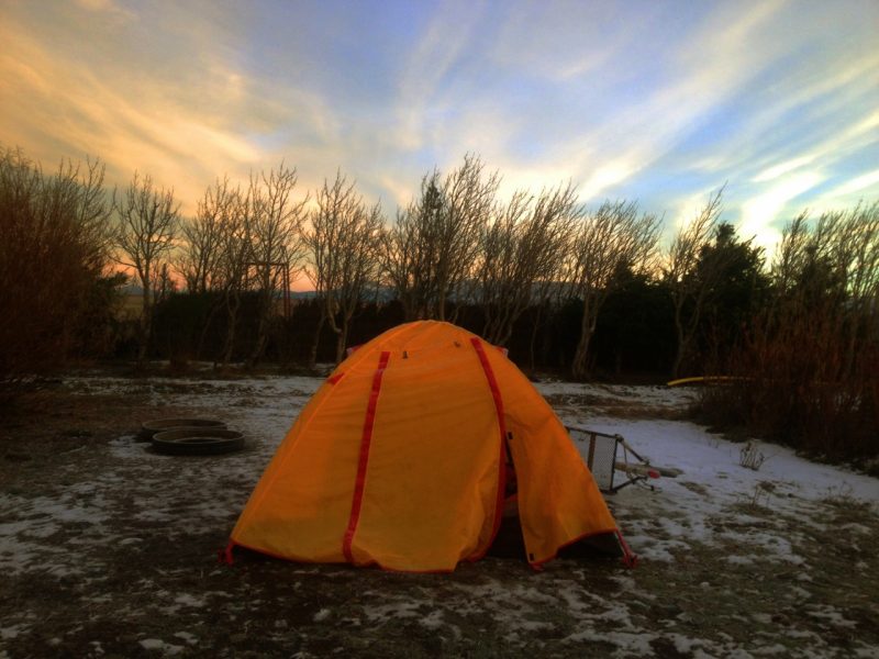 Estradas Cruzadas Chile acampamento Cicloaventureiro