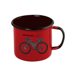 Arte oficial canecas vermelha i am bikepacking