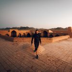 Cicloaventureiro Rodamundo -Caravanserai-Varzaneh-desert-IRAN